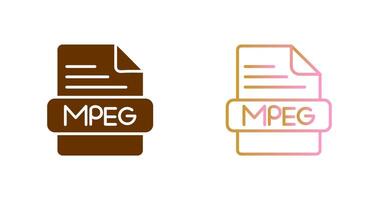 MPEG Icon Design vector