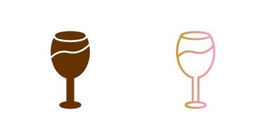 vino vaso icono diseño vector