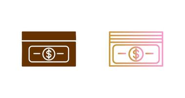 Pack of Bills Icon Design vector