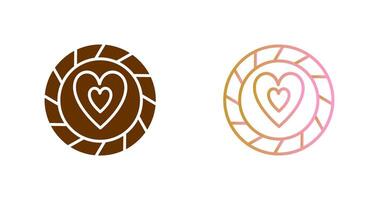 Heart Chip Icon Design vector