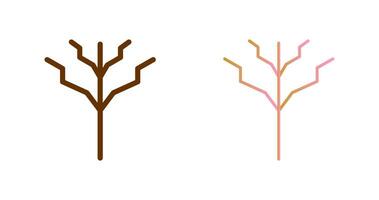 árbol con No hojas icono diseño vector