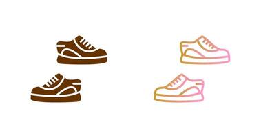 zapatillas icono diseño vector