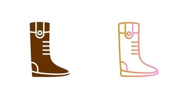 largo botas icono diseño vector