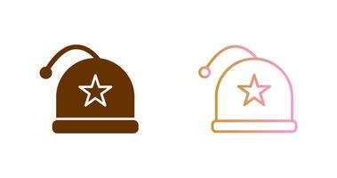 Navidad gorra icono diseño vector
