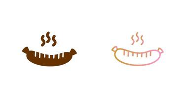 Hot Sausage Icon Design vector