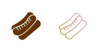 Hot Dog Icon Design vector