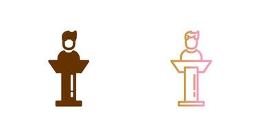 Elected Candidate Icon Design vector