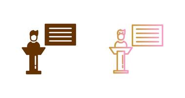 Seminar Icon Design vector