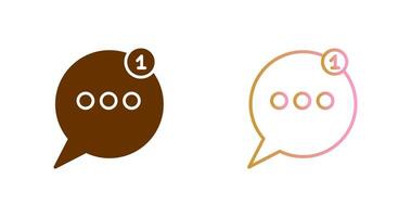 Message Bubbles Icon Design vector