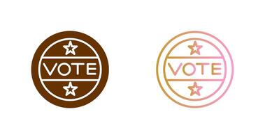 Vote Sticker Icon Design vector