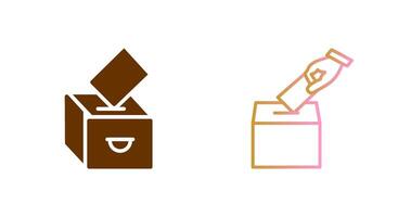 Going to Cast Vote Icon Design vector