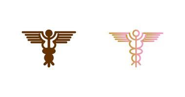 Caduceus Icon Design vector