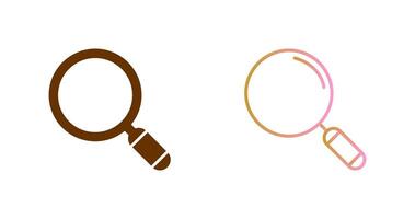 Magnifying Glass Icon Design vector