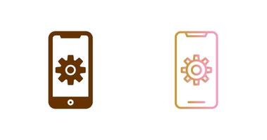 Mobile App Developing Icon Design vector