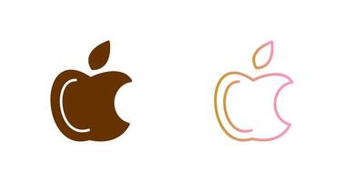 manzana logo icono diseño vector