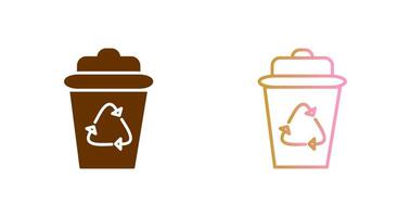 diseño de icono de papelera de reciclaje vector