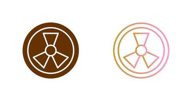Radiation Icon Design vector