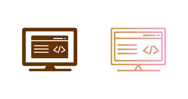 Clean Code Icon Design vector