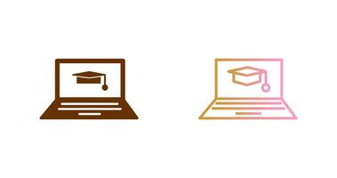 Online Degree Icon Design vector