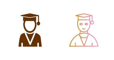 Male Graduate Icon Design vector