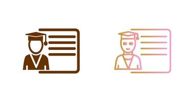 Lecture Icon Design vector