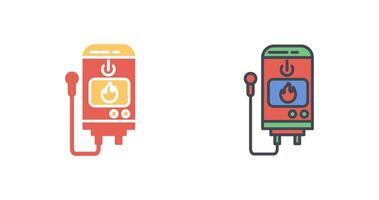 Tankless Water Heater Icon Design vector