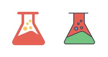 Chemical Flask Icon Design vector