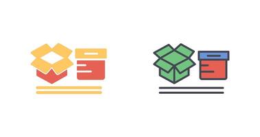 Boxes Icon Design vector