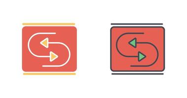 Reverse Arrow Icon Design vector