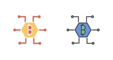 Bitcoin Icon Design vector