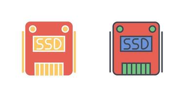 SSD Icon Design vector