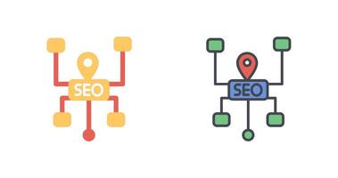 SEO Structure Icon Design vector