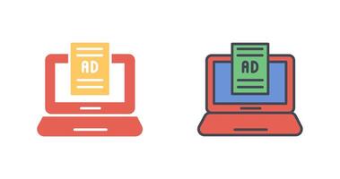 Internet Ads Icon Design vector