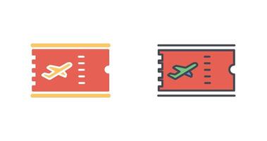 Plane Tickets Icon Design vector