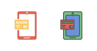 Mobile Banking Icon Design vector