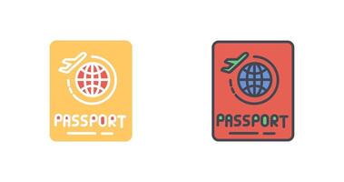 Passport Icon Design vector