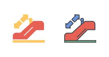 Horizontal Escalator Icon Design vector
