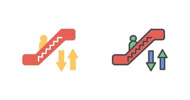 diseño de icono de escalera mecánica vector