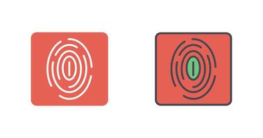 Fingerprint Icon Design vector