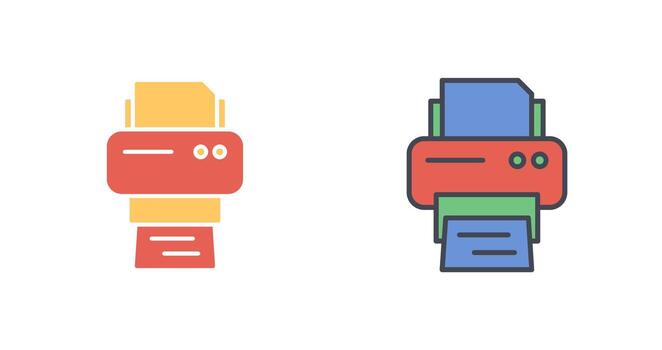 diseño de icono de impresora vector