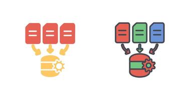 datos Procesando icono diseño vector