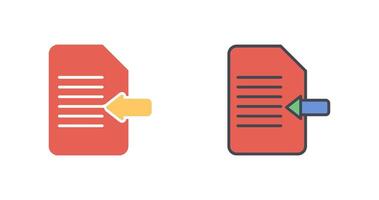 Import Document Icon Design vector