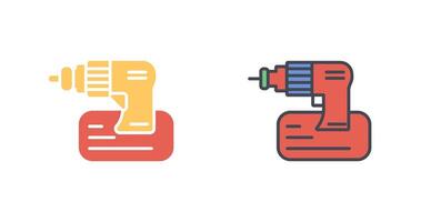 Drill Machine Icon Design vector