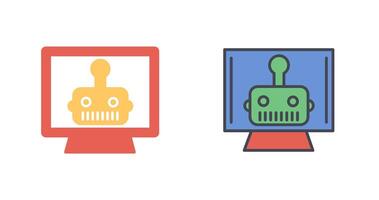 Artificial Bot Icon Design vector