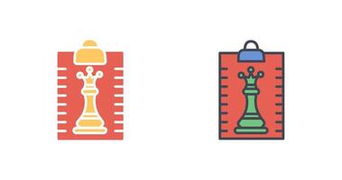 Clipboard Chess Icon Design vector