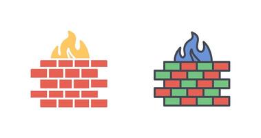 Firewall Icon Design vector