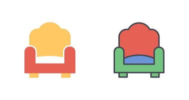 soltero sofá icono diseño vector