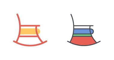 Rocking Chair Icon Design vector