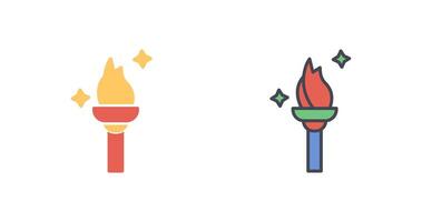 Torch Icon Design vector