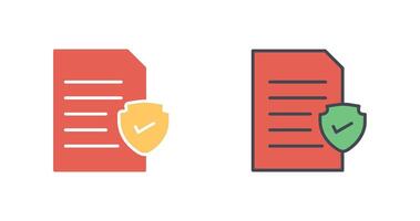 File Protection Icon Design vector